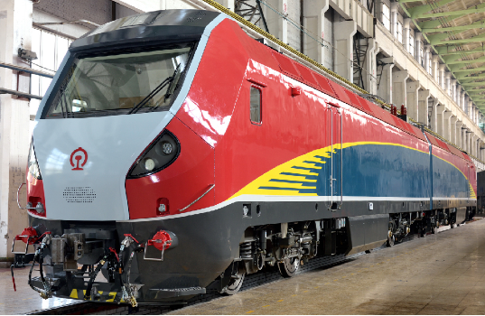 Light-weight 8-axle Passenger Electric Locomotive with the Speed of 200km/h