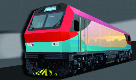 DF8BJ Diesel Locomotive 