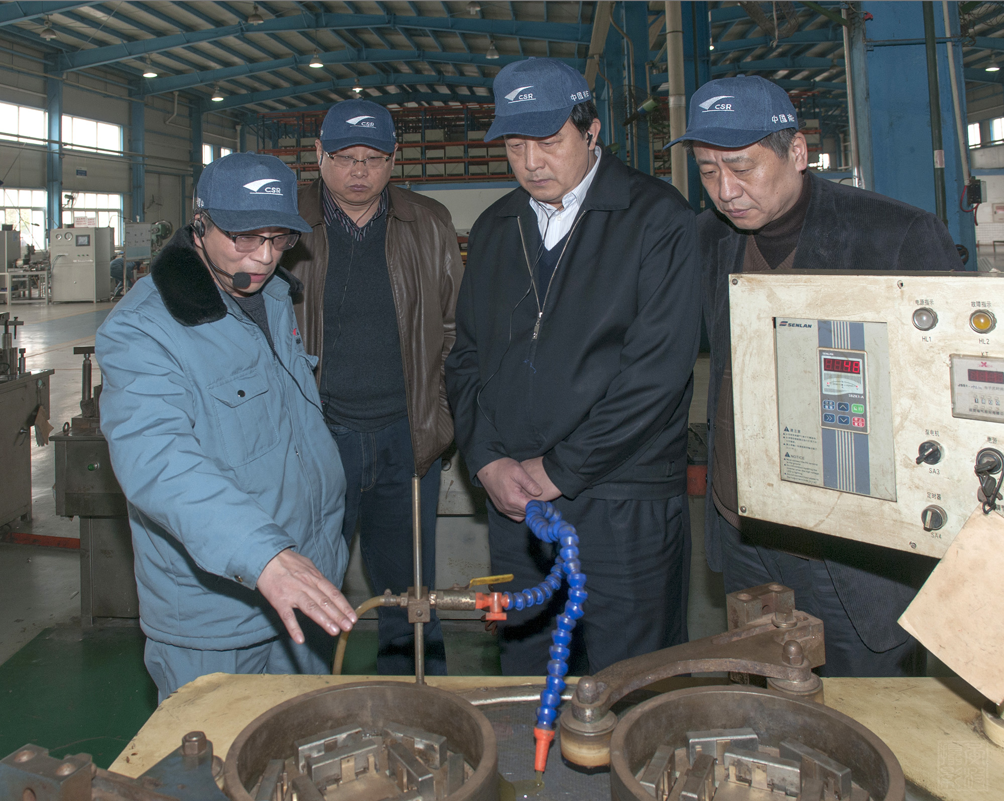 2014年2月原铁道部运输局副局长陈伯施来公司考察