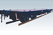 The container flat wagons for Thailand