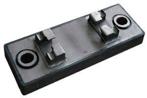 Resilient steel pad