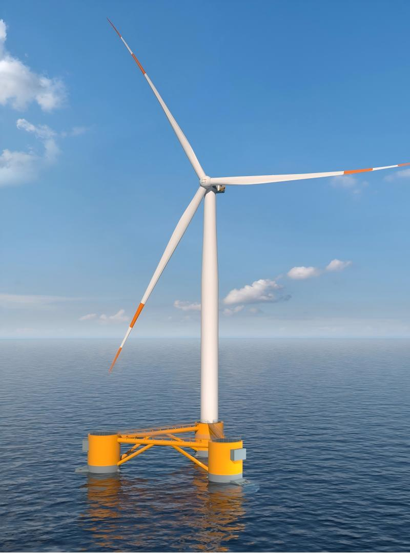 18MW+半潜式海上风力发电基础平台