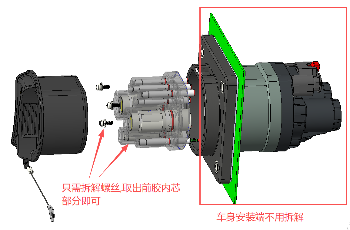 新能源汽车 直流充电座