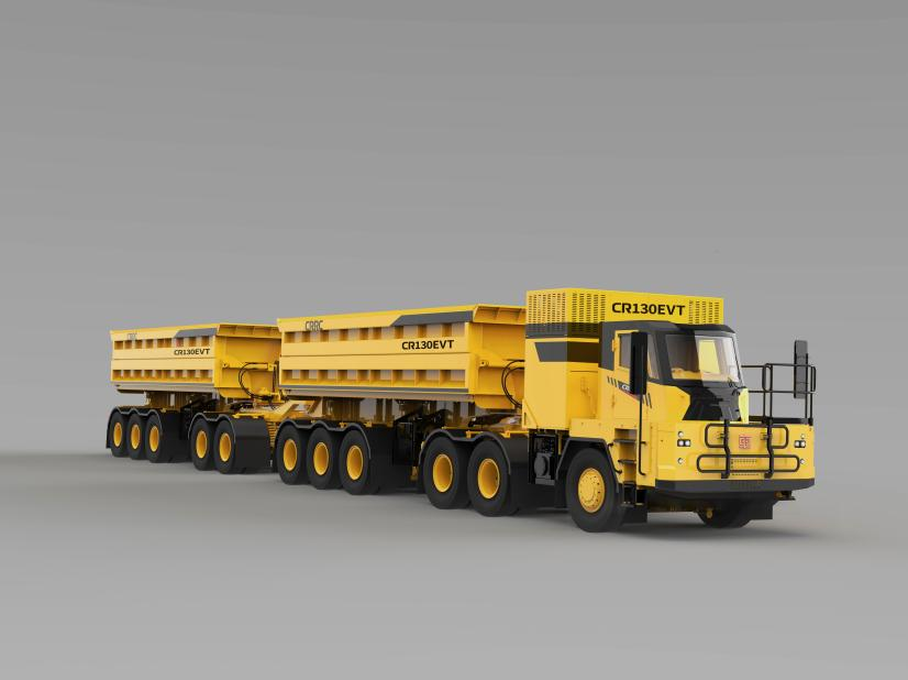 CR130EVT矿用宽体双挂车